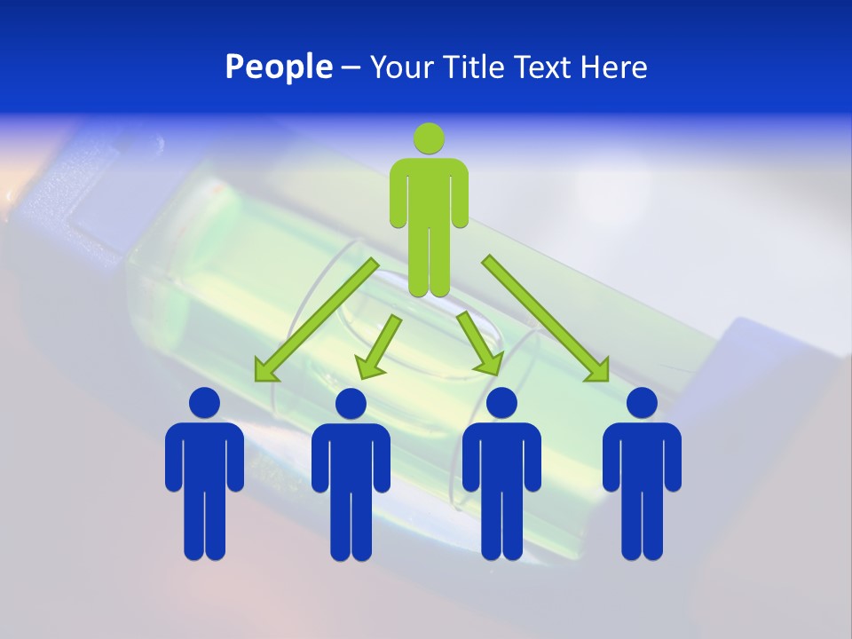 Level Tube Closeup PowerPoint Template
