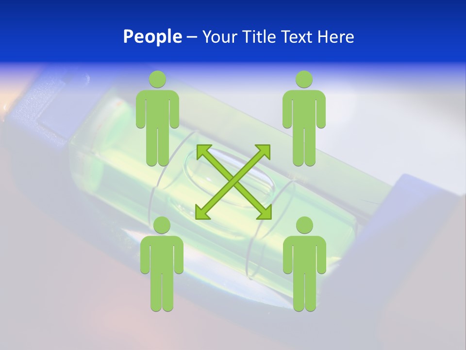Level Tube Closeup PowerPoint Template