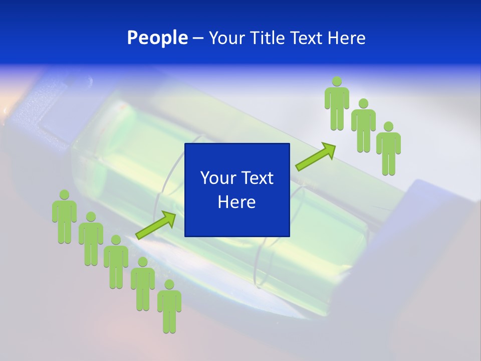 Level Tube Closeup PowerPoint Template