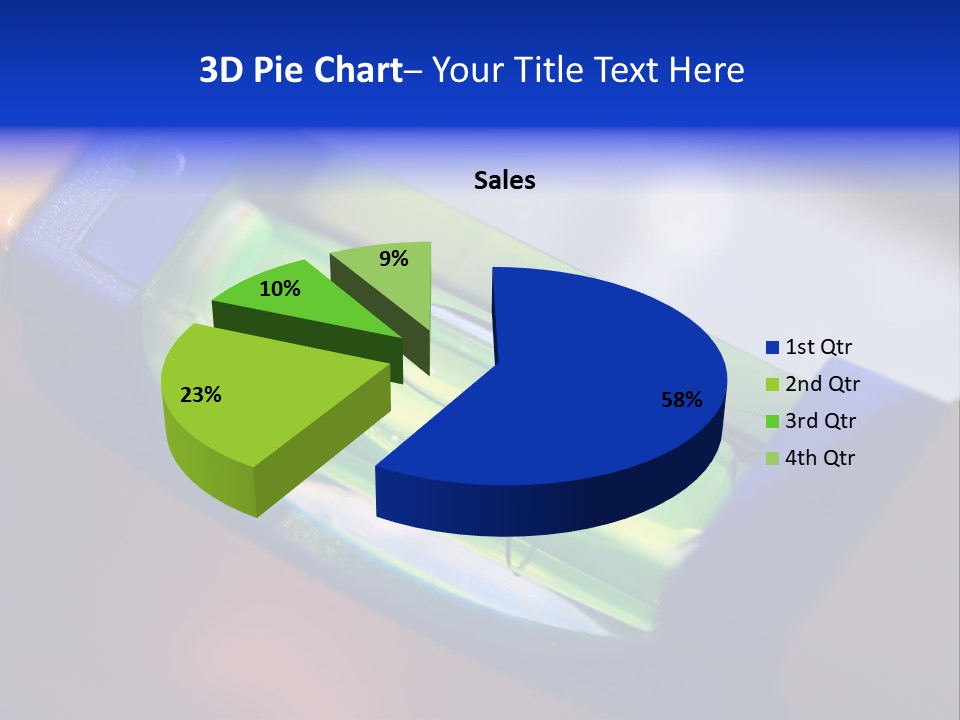 Level Tube Closeup PowerPoint Template
