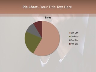 A Sad Businessman Rests His Hands On His Chin PowerPoint Template