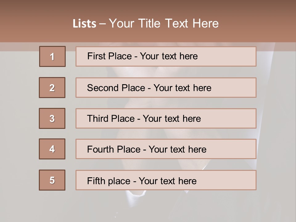 A Sad Businessman Rests His Hands On His Chin PowerPoint Template