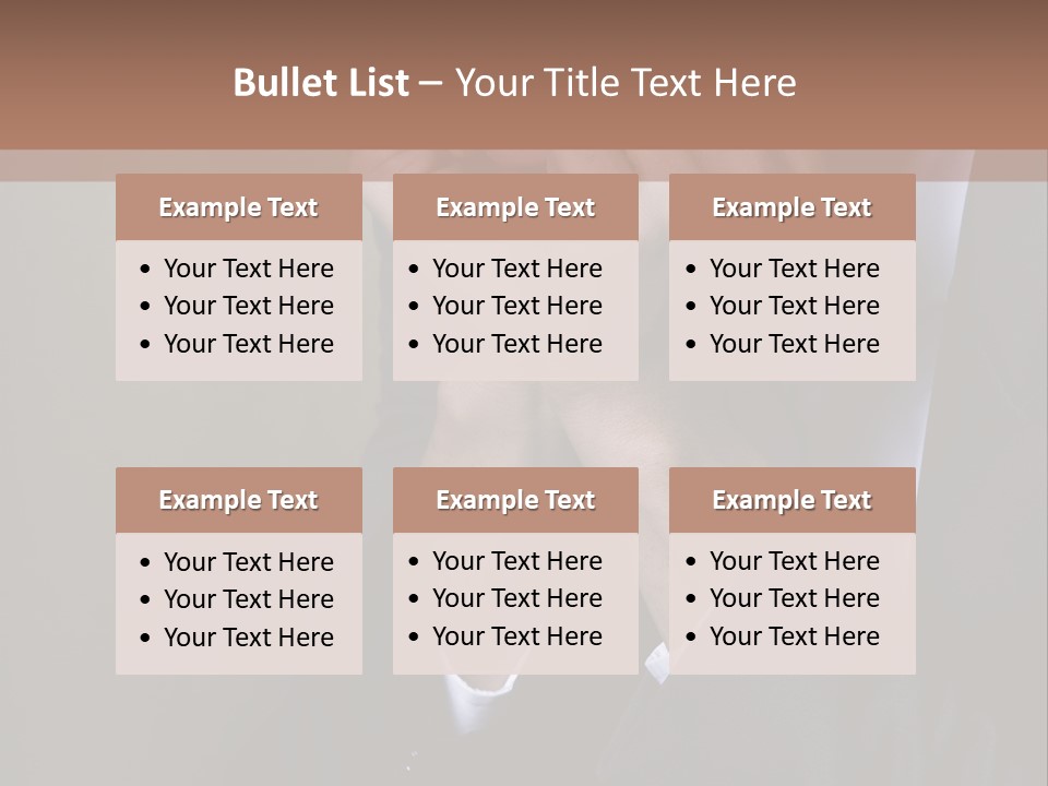A Sad Businessman Rests His Hands On His Chin PowerPoint Template