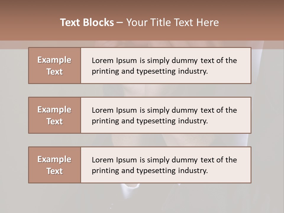 A Sad Businessman Rests His Hands On His Chin PowerPoint Template