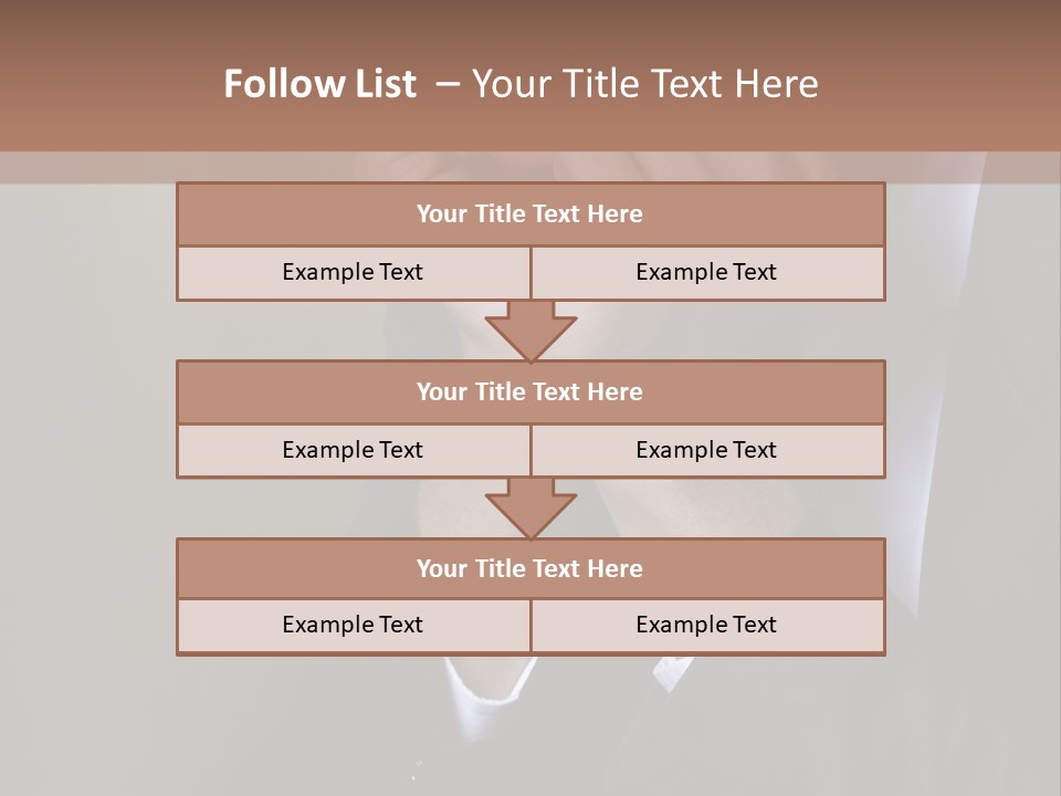 A Sad Businessman Rests His Hands On His Chin PowerPoint Template