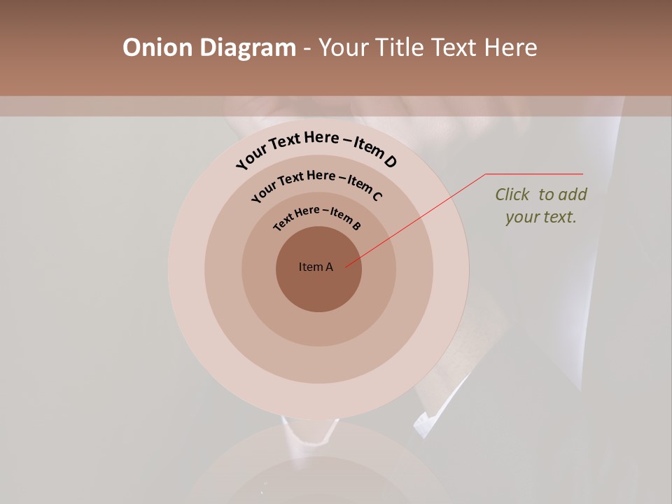 A Sad Businessman Rests His Hands On His Chin PowerPoint Template