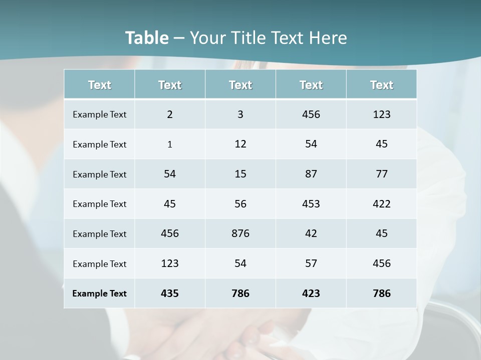 Two Businesspeople, Or Business Person And Client Handshaking At Office PowerPoint Template