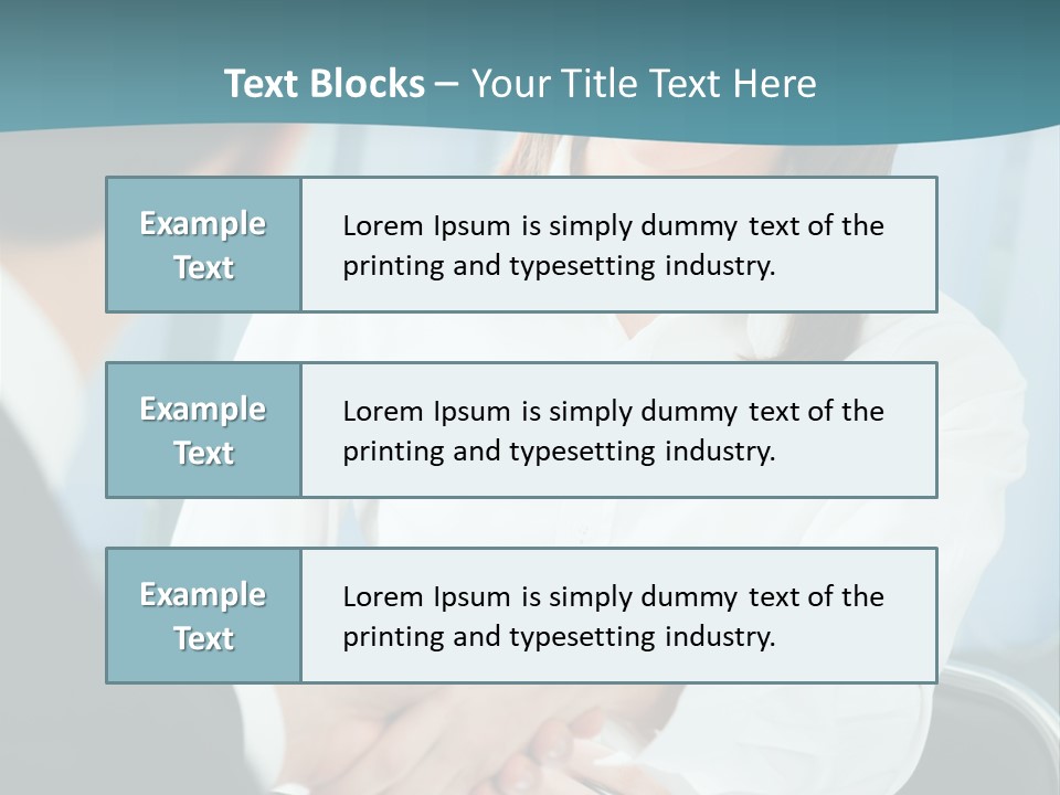 Two Businesspeople, Or Business Person And Client Handshaking At Office PowerPoint Template