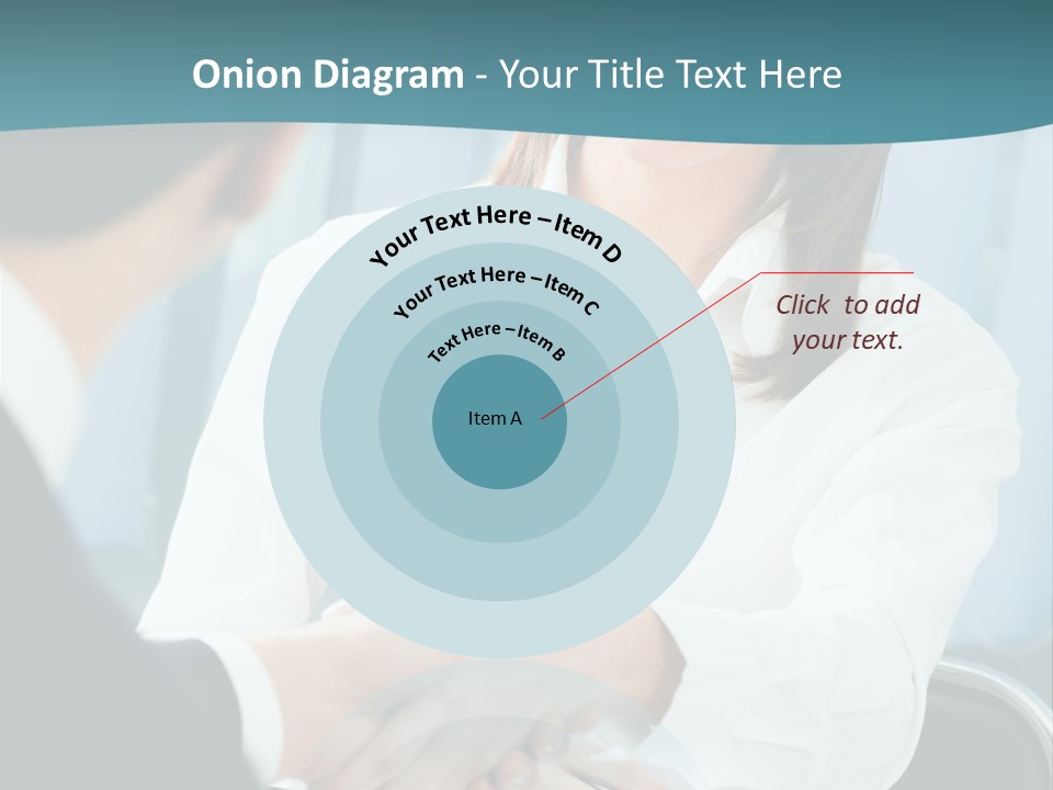 Two Businesspeople, Or Business Person And Client Handshaking At Office PowerPoint Template