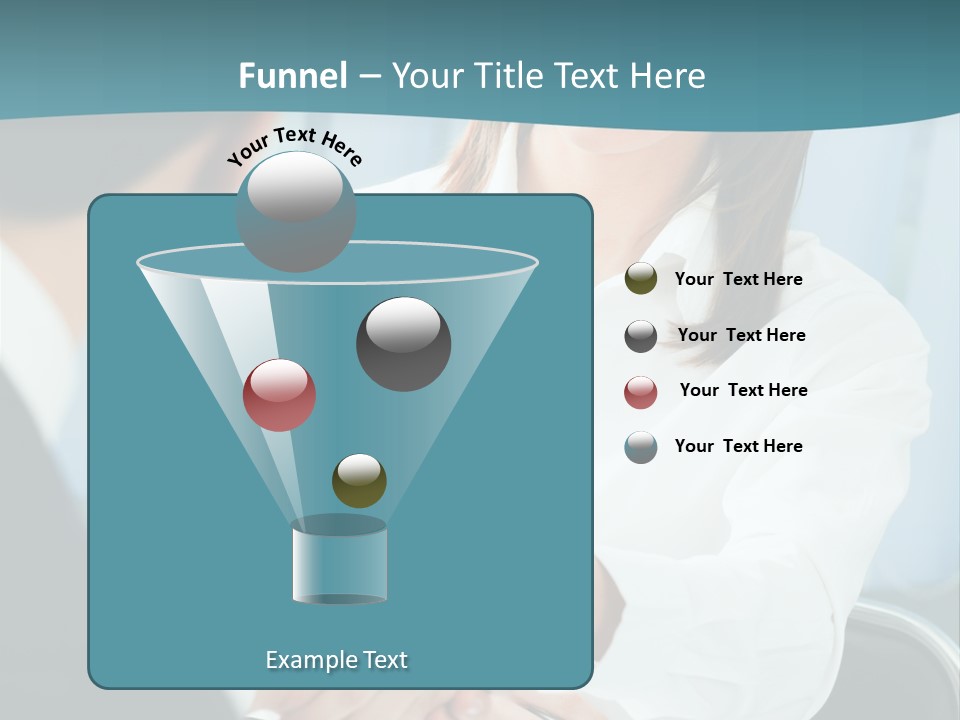 Two Businesspeople, Or Business Person And Client Handshaking At Office PowerPoint Template