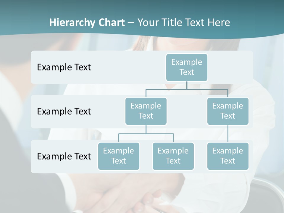 Two Businesspeople, Or Business Person And Client Handshaking At Office PowerPoint Template
