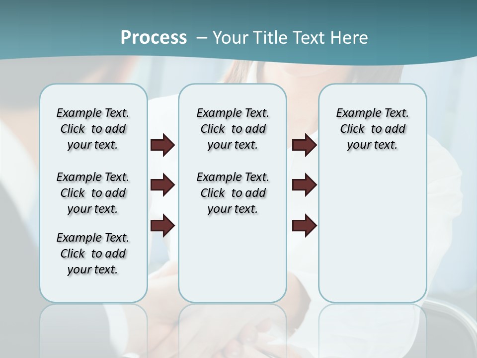 Two Businesspeople, Or Business Person And Client Handshaking At Office PowerPoint Template