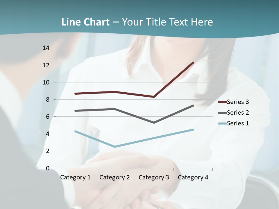 Two Businesspeople, Or Business Person And Client Handshaking At Office PowerPoint Template