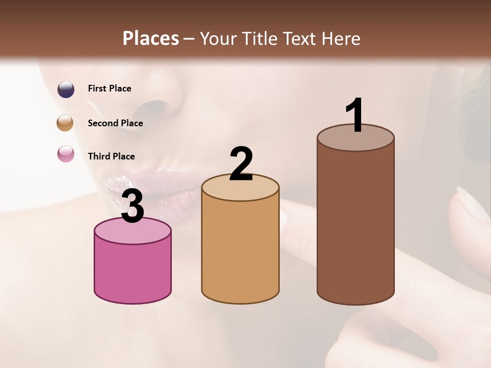 Pimple , Spot On Beauty Woman Face PowerPoint Template