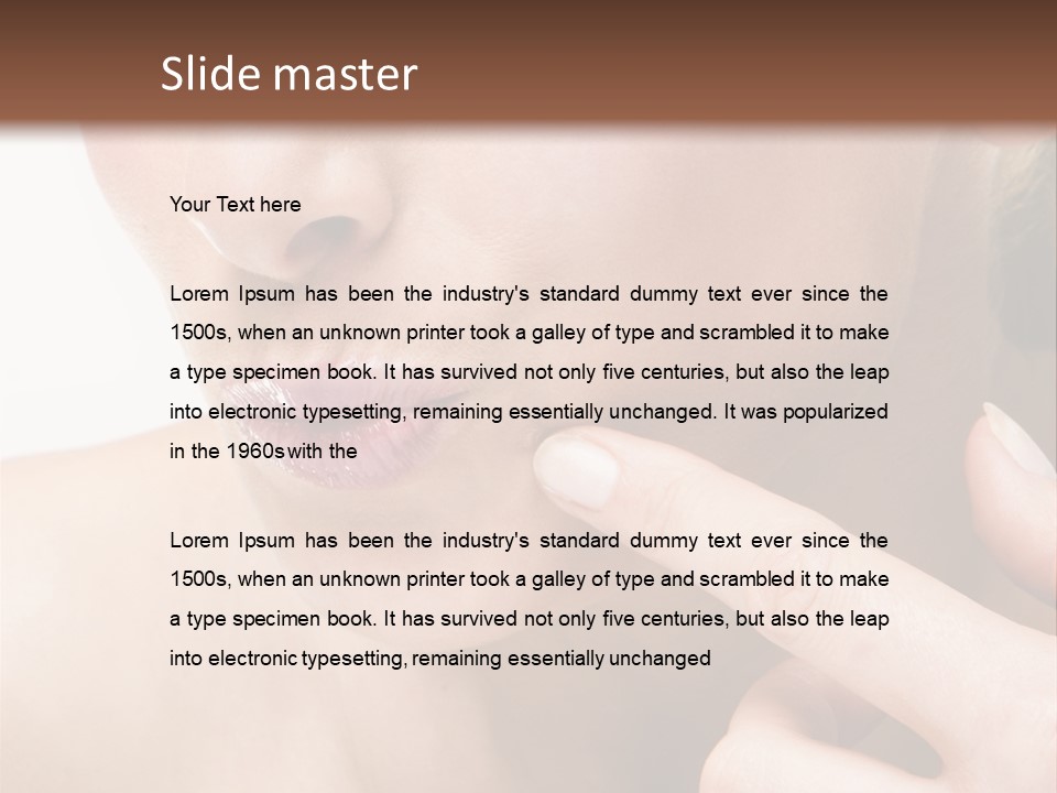 Pimple , Spot On Beauty Woman Face PowerPoint Template