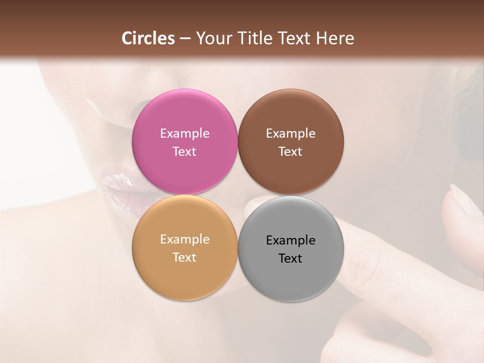 Pimple , Spot On Beauty Woman Face PowerPoint Template