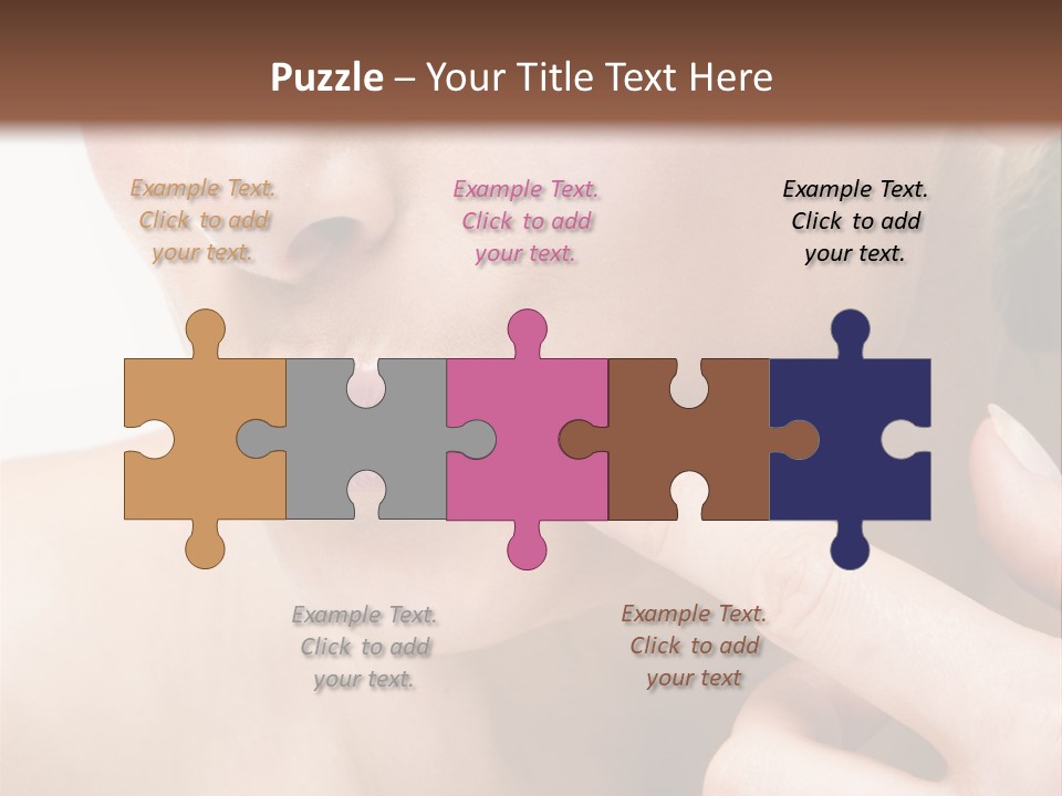 Pimple , Spot On Beauty Woman Face PowerPoint Template