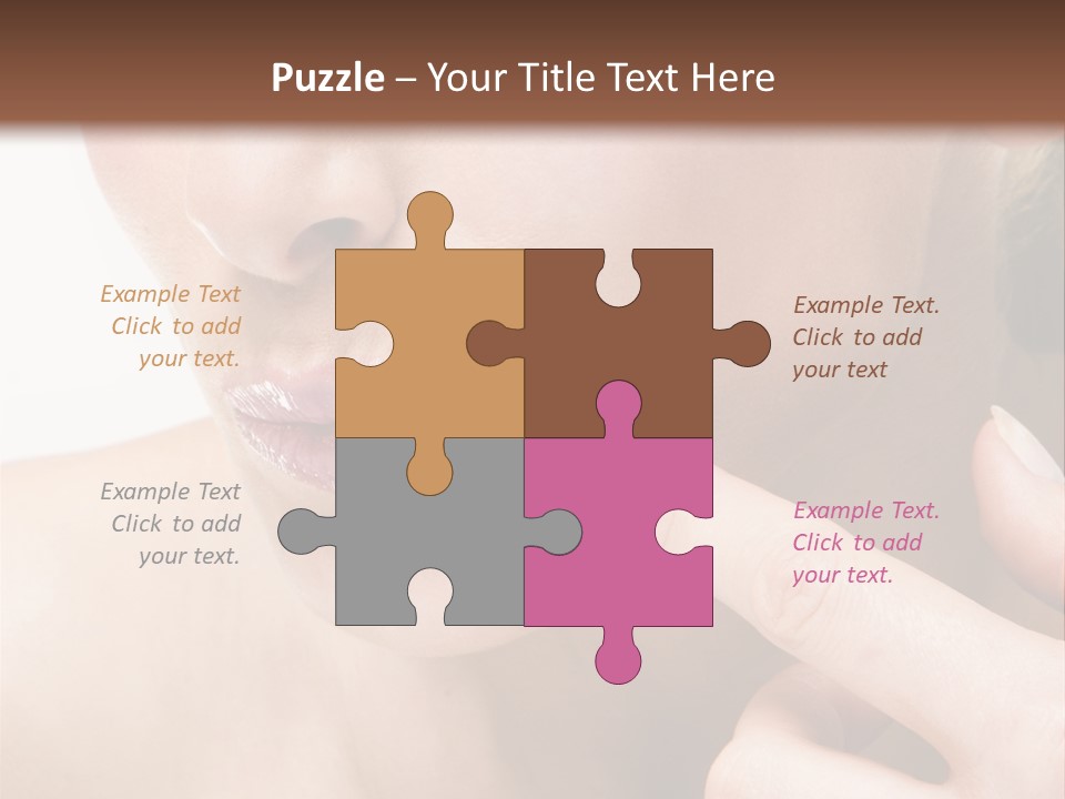 Pimple , Spot On Beauty Woman Face PowerPoint Template