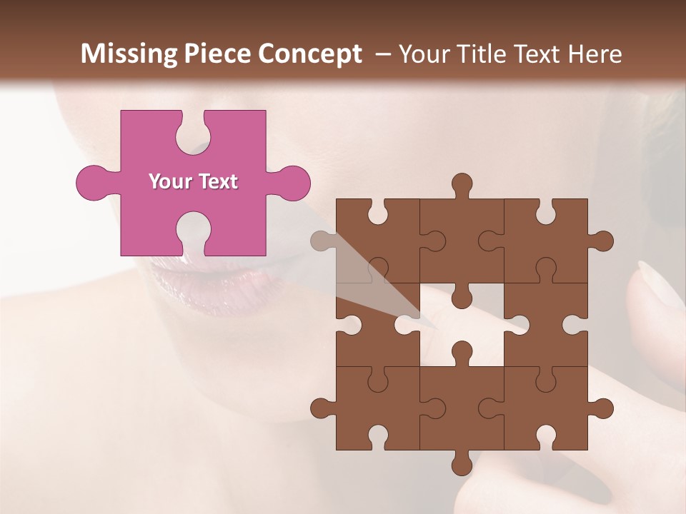 Pimple , Spot On Beauty Woman Face PowerPoint Template