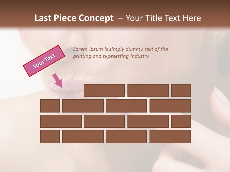 Pimple , Spot On Beauty Woman Face PowerPoint Template