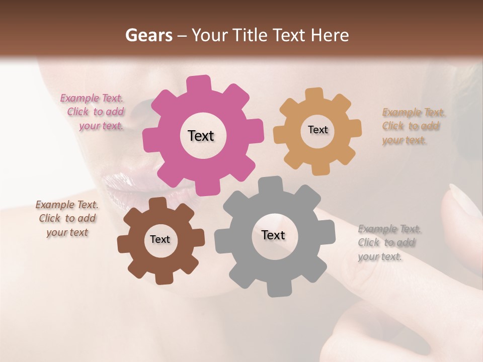 Pimple , Spot On Beauty Woman Face PowerPoint Template