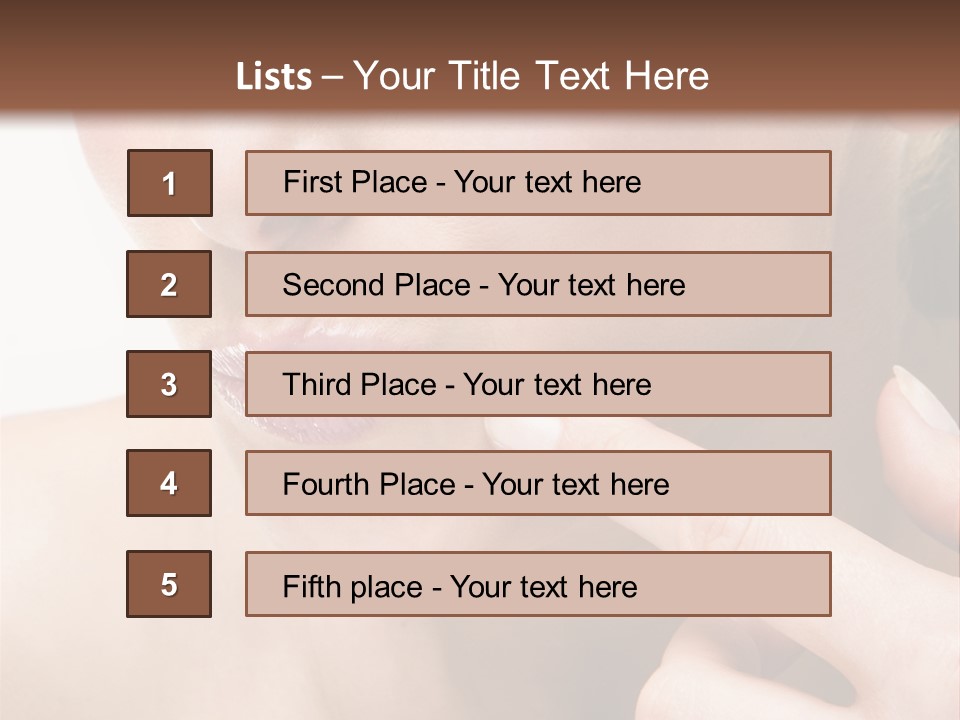 Pimple , Spot On Beauty Woman Face PowerPoint Template