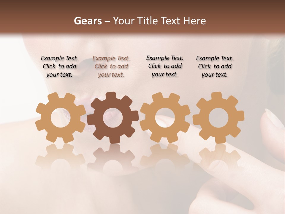 Pimple , Spot On Beauty Woman Face PowerPoint Template