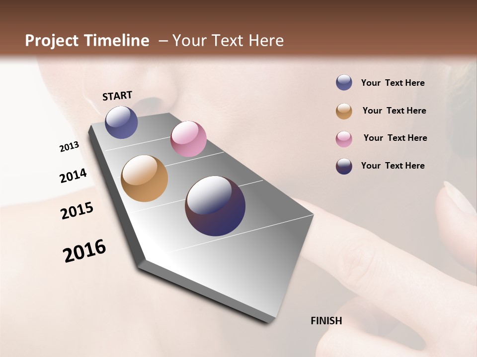 Pimple , Spot On Beauty Woman Face PowerPoint Template