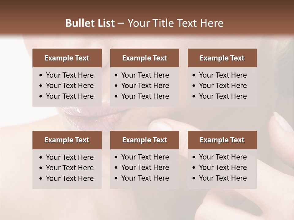 Pimple , Spot On Beauty Woman Face PowerPoint Template