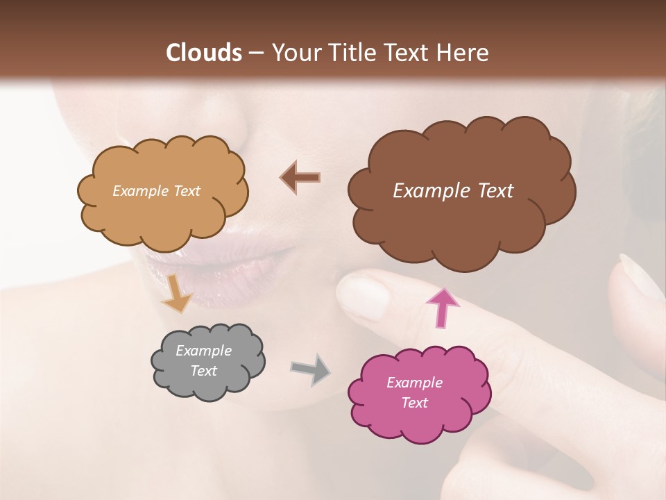 Pimple , Spot On Beauty Woman Face PowerPoint Template