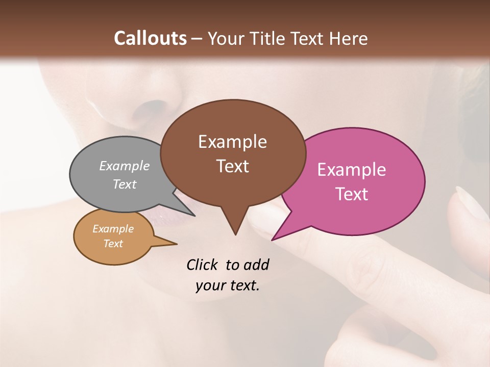 Pimple , Spot On Beauty Woman Face PowerPoint Template