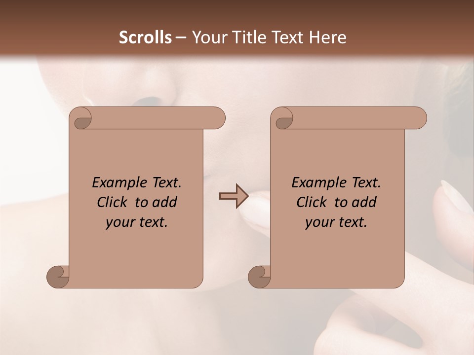Pimple , Spot On Beauty Woman Face PowerPoint Template