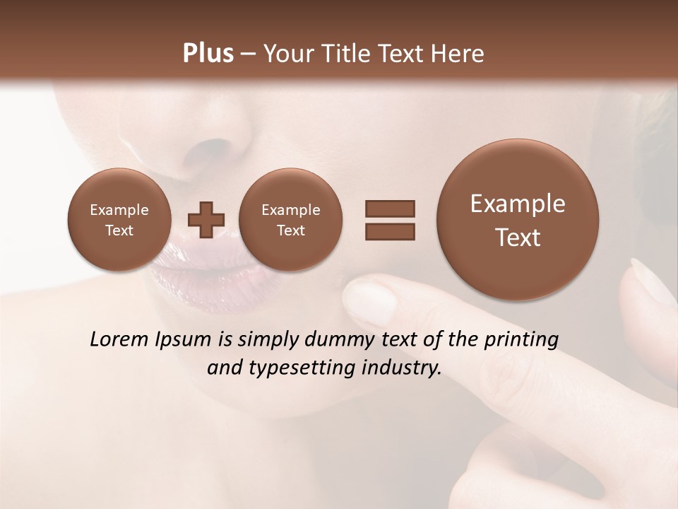 Pimple , Spot On Beauty Woman Face PowerPoint Template