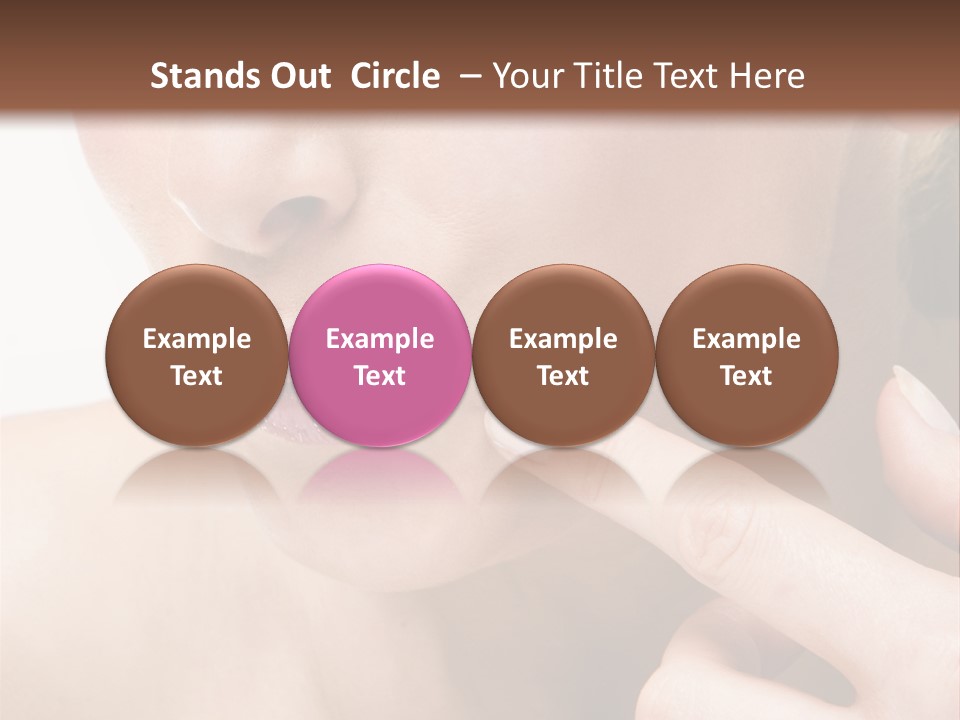 Pimple , Spot On Beauty Woman Face PowerPoint Template