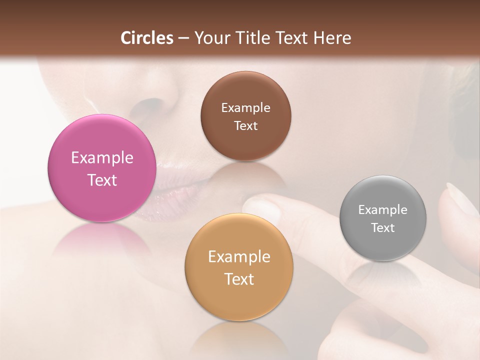 Pimple , Spot On Beauty Woman Face PowerPoint Template