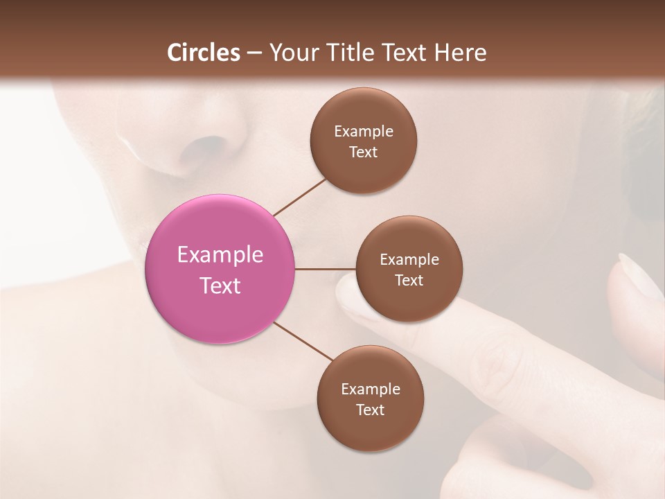 Pimple , Spot On Beauty Woman Face PowerPoint Template