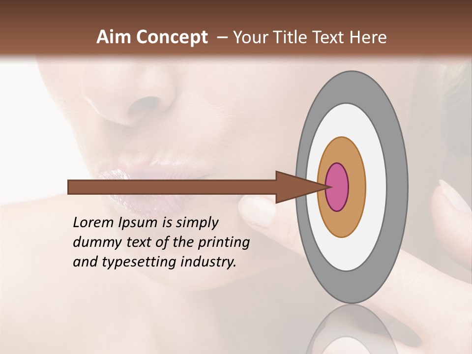 Pimple , Spot On Beauty Woman Face PowerPoint Template