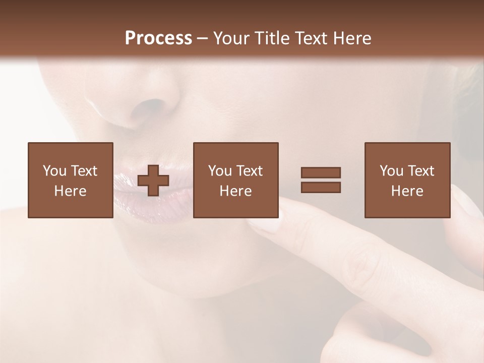 Pimple , Spot On Beauty Woman Face PowerPoint Template