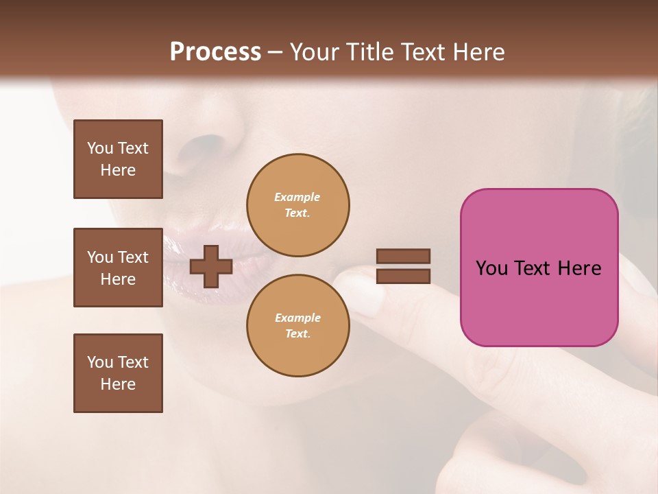 Pimple , Spot On Beauty Woman Face PowerPoint Template