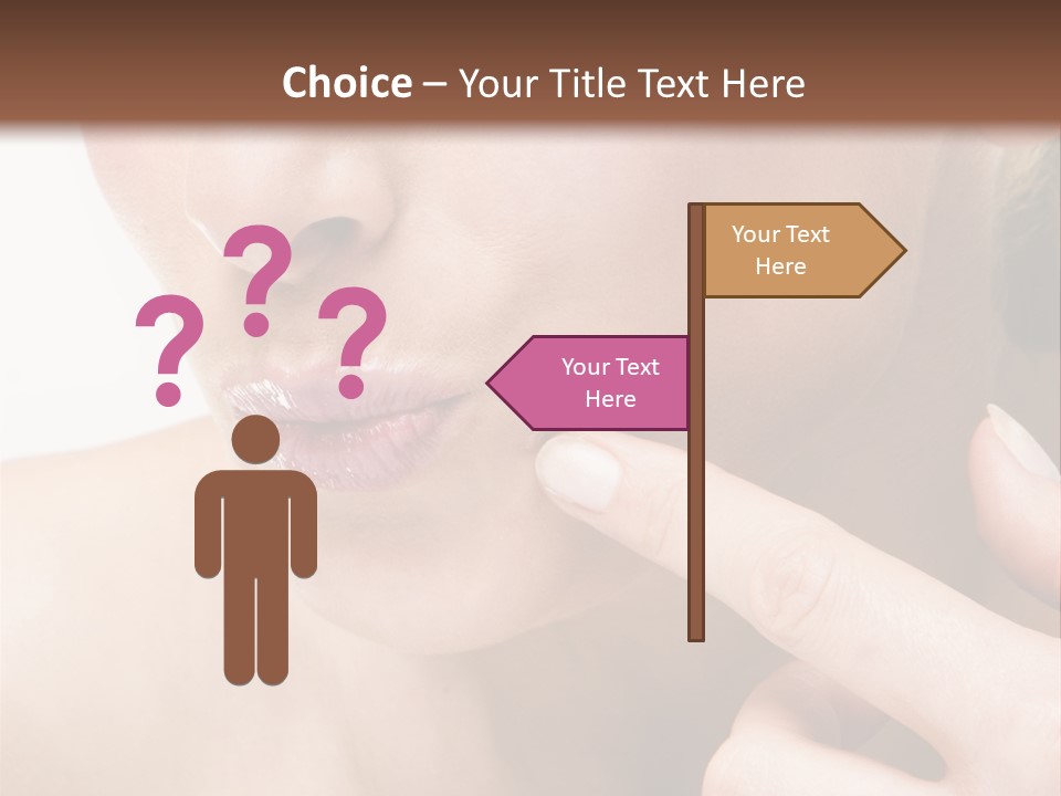 Pimple , Spot On Beauty Woman Face PowerPoint Template