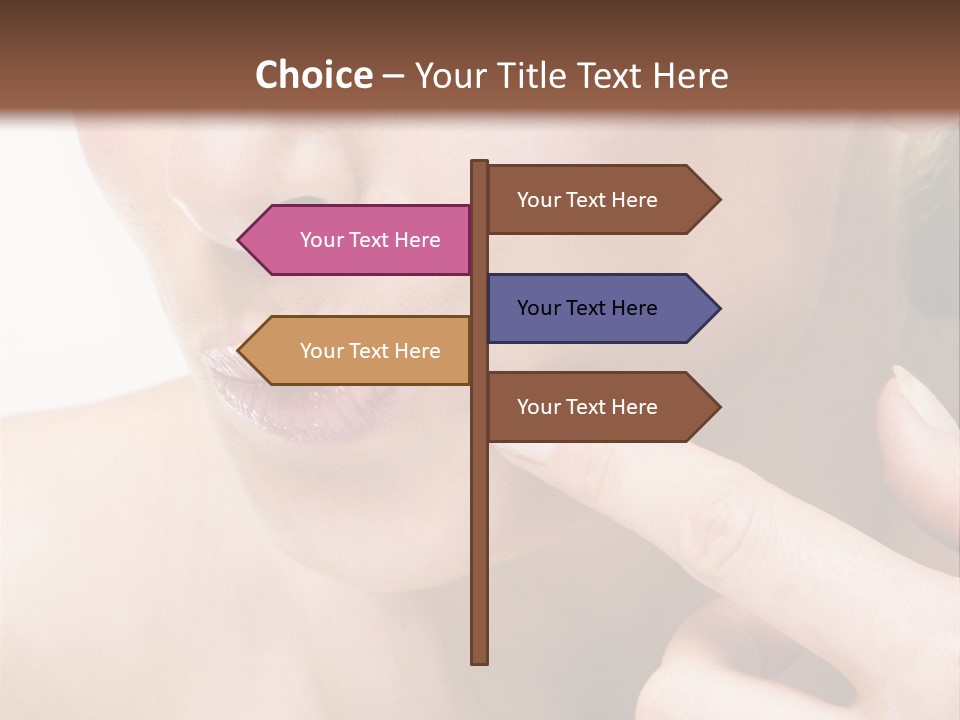 Pimple , Spot On Beauty Woman Face PowerPoint Template