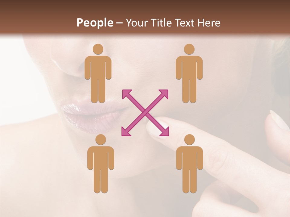 Pimple , Spot On Beauty Woman Face PowerPoint Template