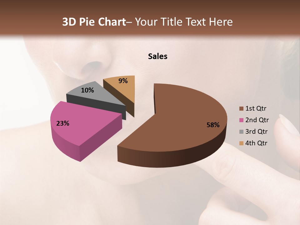 Pimple , Spot On Beauty Woman Face PowerPoint Template