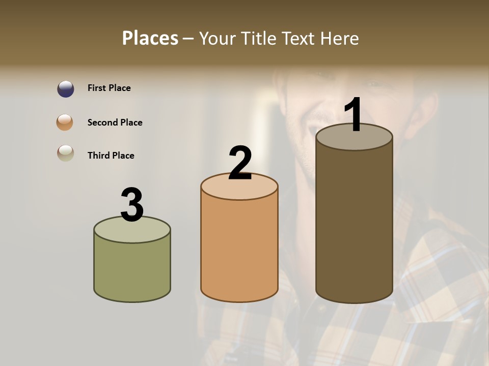 Young Happy Man With Big Smile PowerPoint Template