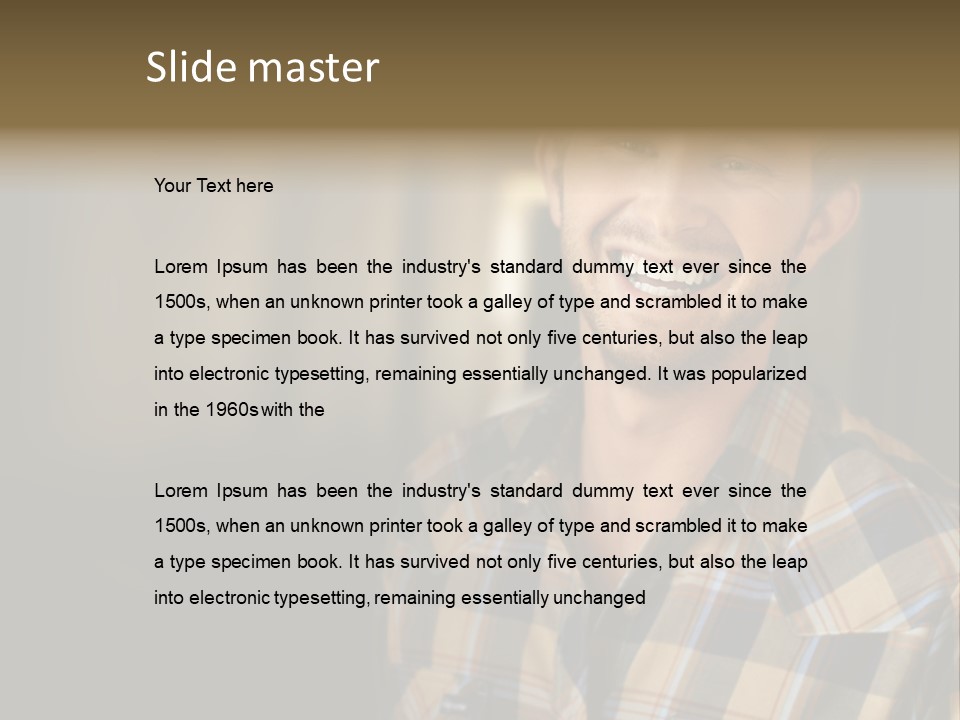 Young Happy Man With Big Smile PowerPoint Template