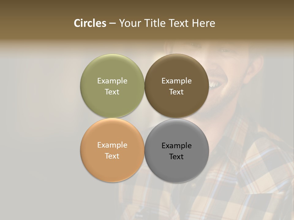 Young Happy Man With Big Smile PowerPoint Template