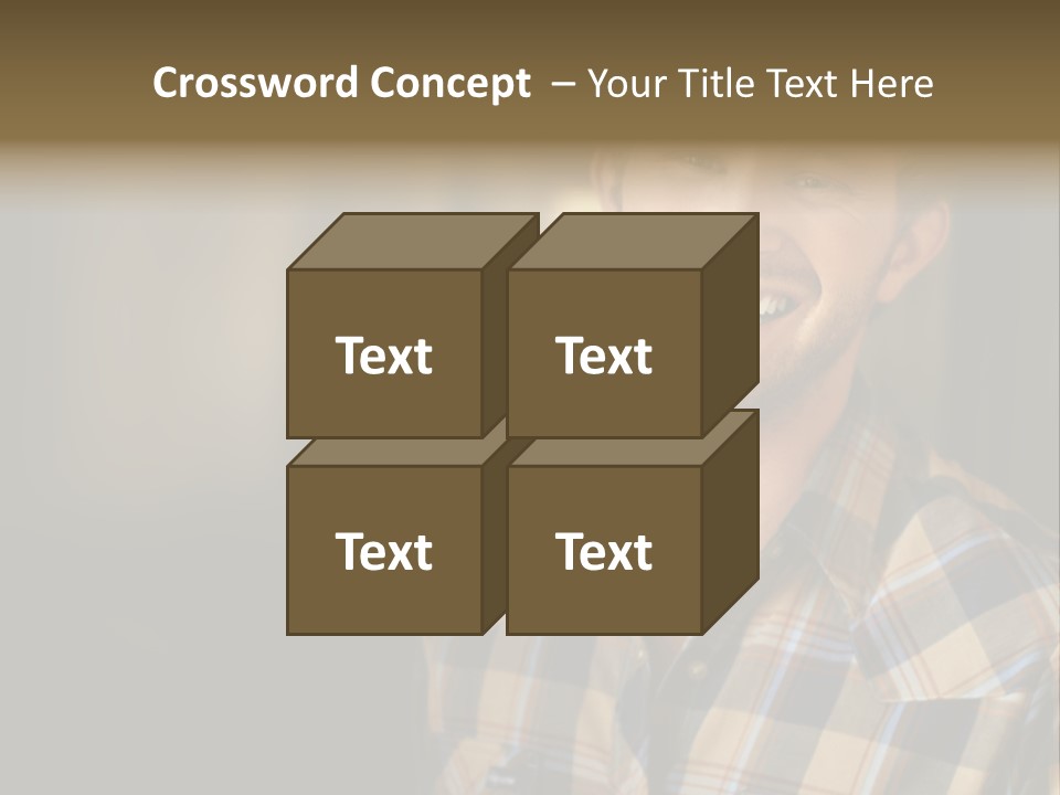 Young Happy Man With Big Smile PowerPoint Template