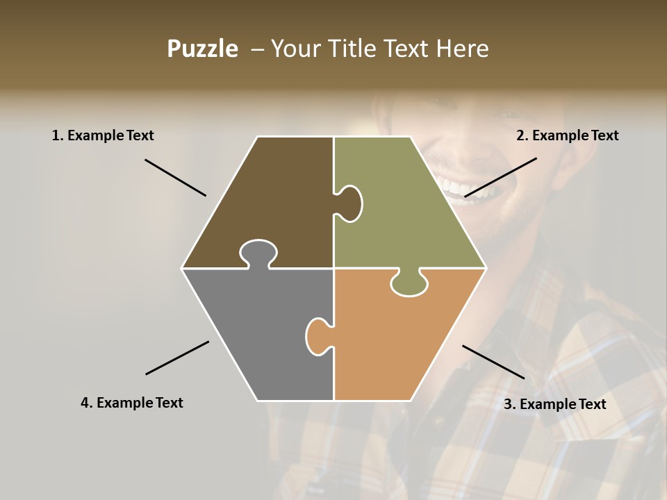 Young Happy Man With Big Smile PowerPoint Template