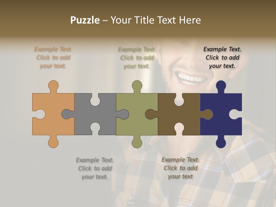 Young Happy Man With Big Smile PowerPoint Template