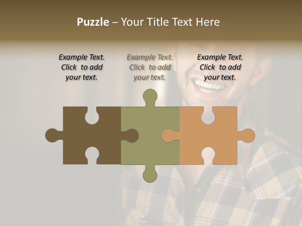 Young Happy Man With Big Smile PowerPoint Template